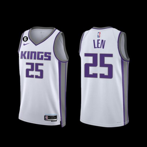 Sacramento Kings Alex Len 2022-23 Association Edition Jersey White