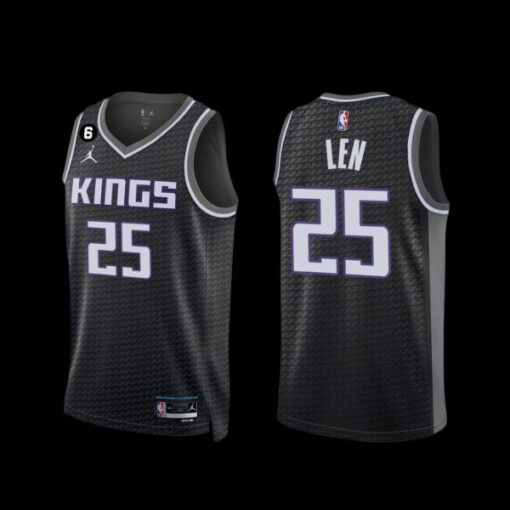 Sacramento Kings Alex Len 2022-23 Statement Edition Jersey Black