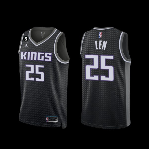 Sacramento Kings Alex Len 2022-23 Statement Edition Jersey Black Sacramento Kings Alex Len 2022-23 Statement Edition Jersey Black