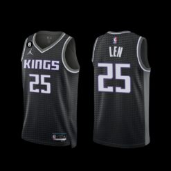 Sacramento Kings Alex Len 2022-23 Statement Edition Jersey Black