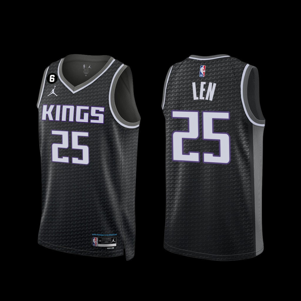 Sacramento Kings Alex Len 2022-23 Statement Edition Jersey Black Sacramento Kings Alex Len 2022-23 Statement Edition Jersey Black