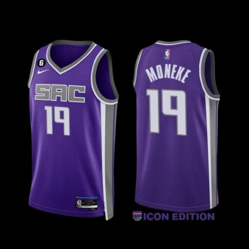 Sacramento Kings Chima Moneke 2022-23 Icon Edition Jersey Purple
