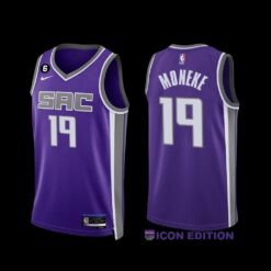 Sacramento Kings Chima Moneke 2022-23 Icon Edition Jersey Purple