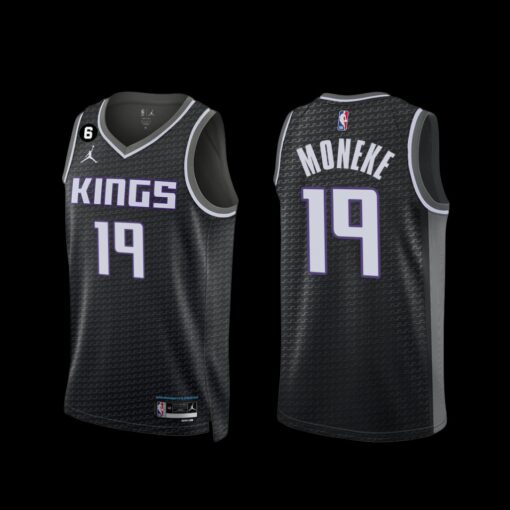 Sacramento Kings Chima Moneke 2022-23 Statement Edition Jersey Black