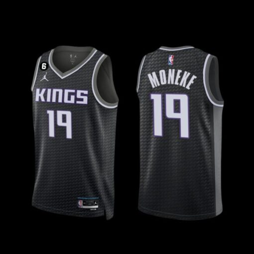 Sacramento Kings Chima Moneke 2022-23 Statement Edition Jersey Black