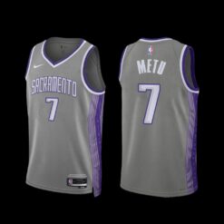Sacramento Kings Chimezie Metu 2022-23 City Edition Jersey Grey