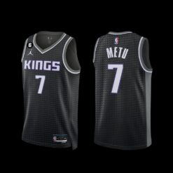 Sacramento Kings Chimezie Metu 2022-23 Statement Edition Jersey Black