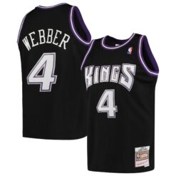 Sacramento Kings Chris Webber Black 2000-01 Throwback Jersey