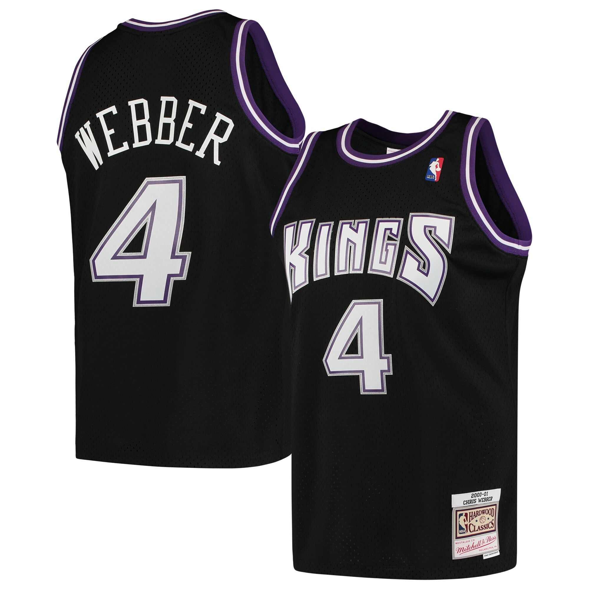 Sacramento Kings Chris Webber Black 2000-01 Throwback Jersey Sacramento Kings Chris Webber Black 2000-01 Throwback Jersey