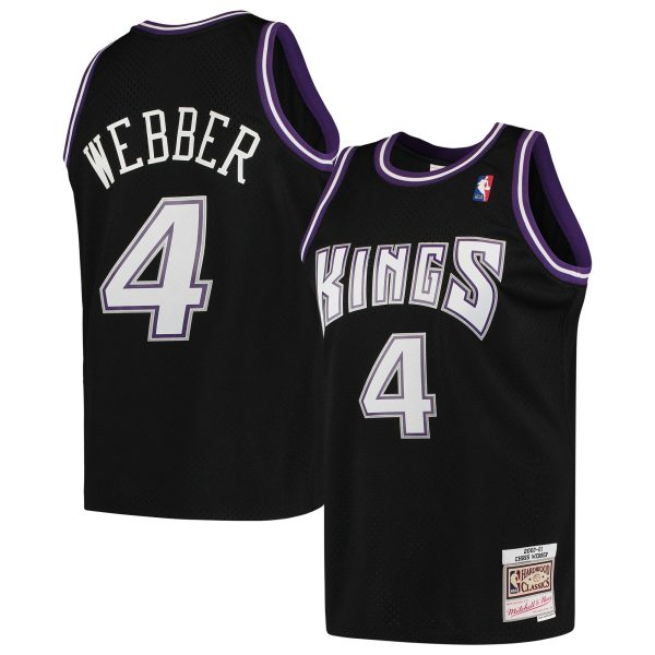 Sacramento Kings Chris Webber Black 2000-01 Throwback Jersey Sacramento Kings Chris Webber Black 2000-01 Throwback Jersey