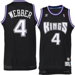 Sacramento Kings Chris Webber Black Throwback Jersey