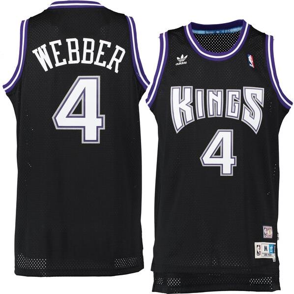 Sacramento Kings Chris Webber Black Throwback Jersey Sacramento Kings Chris Webber Black Throwback Jersey