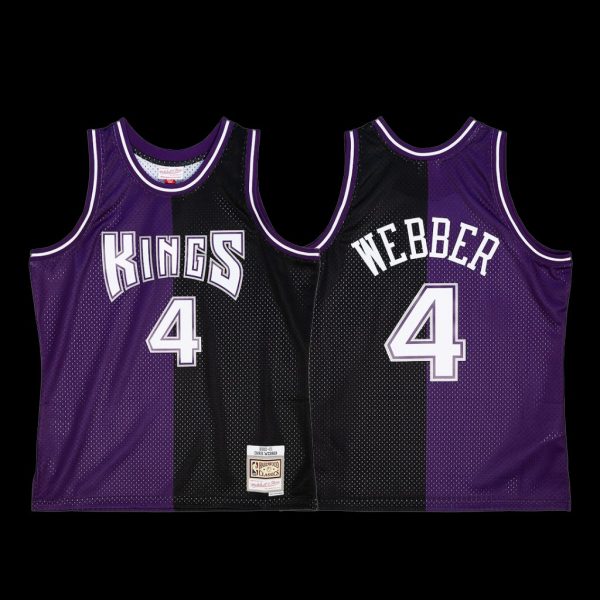 Sacramento Kings Chris Webber Purple Black Split 2000-01 Throwback Jersey Sacramento Kings Chris Webber Purple Black Split 2000-01 Throwback Jersey
