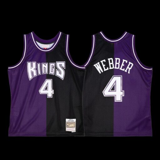 Sacramento Kings Chris Webber Purple Black Split 2000-01 Throwback Jersey