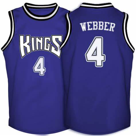 Sacramento Kings Chris Webber Purple Throwback Jersey Sacramento Kings Chris Webber Purple Throwback Jersey