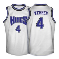 Sacramento Kings Chris Webber White Throwback Jersey