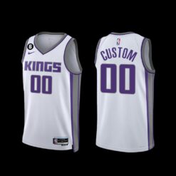 Sacramento Kings Custom 2022-23 Association Edition Jersey White
