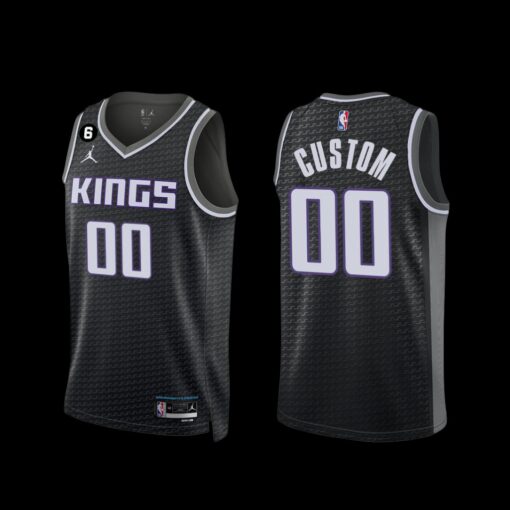 Sacramento Kings Custom 2022-23 Statement Edition Jersey Black