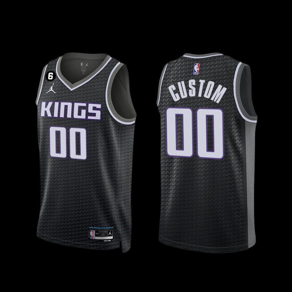 Sacramento Kings Custom 2022-23 Statement Edition Jersey Black Sacramento Kings Custom 2022-23 Statement Edition Jersey Black