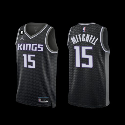 Sacramento Kings Davion Mitchell 2022-23 Statement Edition Jersey Black