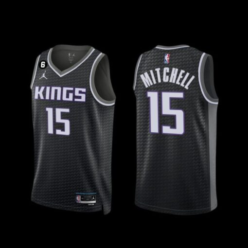 Sacramento Kings Davion Mitchell 2022-23 Statement Edition Jersey Black