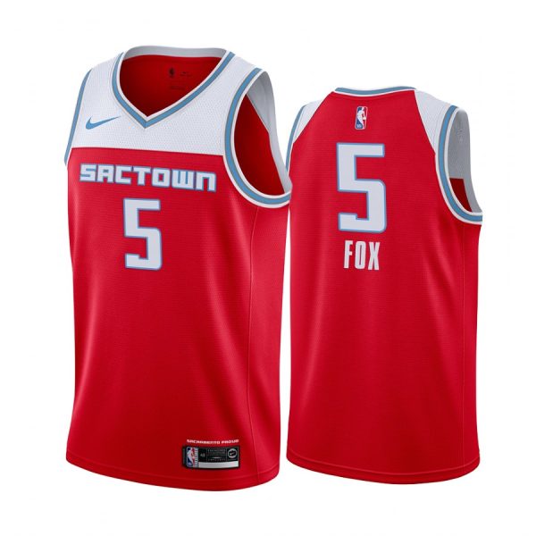 Sacramento Kings De'Aaron Fox 2020 Red City Jersey Sacramento Kings De'Aaron Fox 2020 Red City Jersey