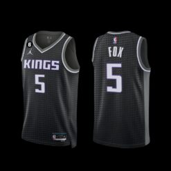 Sacramento Kings De’Aaron Fox 2022-23 Statement Edition Jersey Black