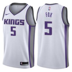 Sacramento Kings De’Aaron Fox White Association Jersey