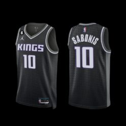 Sacramento Kings Domantas Sabonis 2022-23 Statement Edition Jersey Black