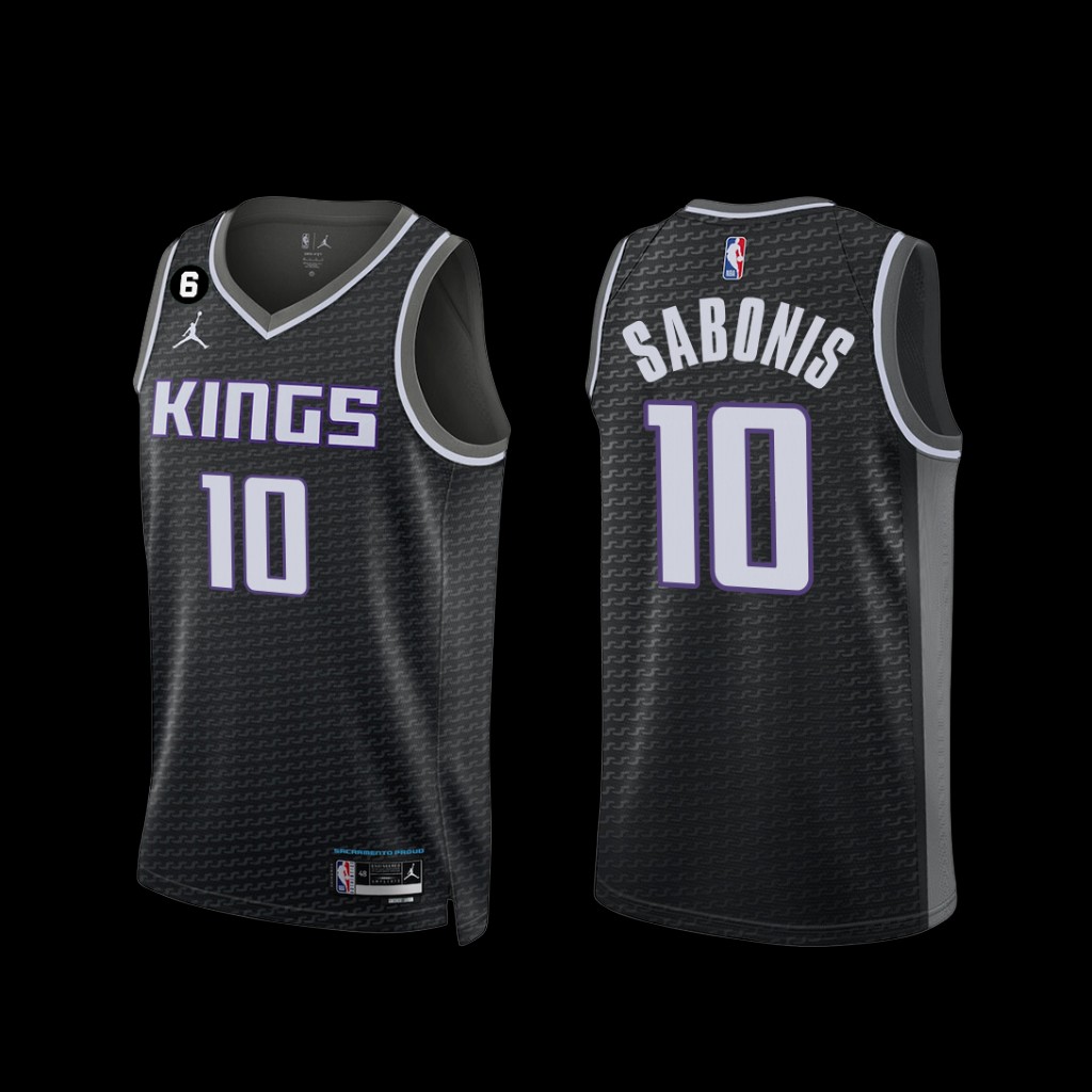 Sacramento Kings Domantas Sabonis 2022-23 Statement Edition Jersey Black Sacramento Kings Domantas Sabonis 2022-23 Statement Edition Jersey Black