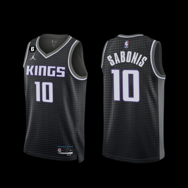 Sacramento Kings Domantas Sabonis 2022-23 Statement Edition Jersey Black Sacramento Kings Domantas Sabonis 2022-23 Statement Edition Jersey Black