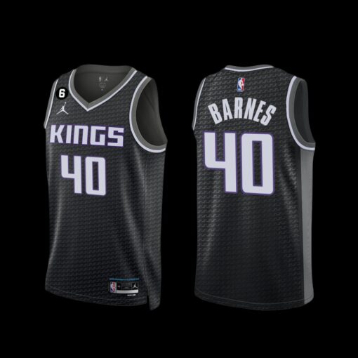 Sacramento Kings Harrison Barnes 2022-23 Statement Edition Jersey Black
