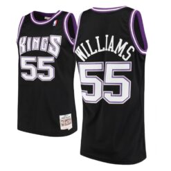 Sacramento Kings Jason Williams Black Throwback Jersey