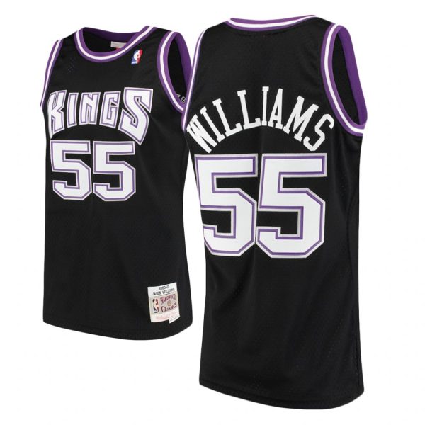 Sacramento Kings Jason Williams Black Throwback Jersey Sacramento Kings Jason Williams Black Throwback Jersey