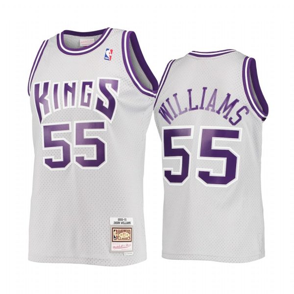 Sacramento Kings Jason Williams Gray Reload 2.0 Throwback Jersey Sacramento Kings Jason Williams Gray Reload 2.0 Throwback Jersey