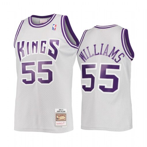 Sacramento Kings Jason Williams Gray Reload 2.0 Throwback Jersey