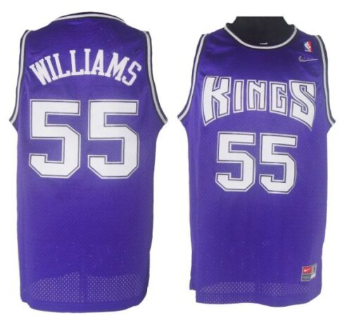 Sacramento Kings Jason Williams Purple Throwback Jersey