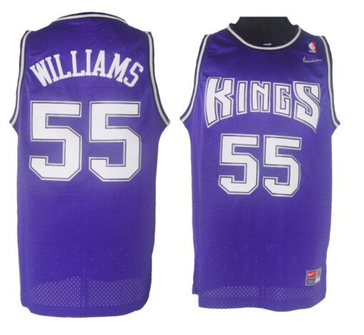 Sacramento Kings Jason Williams Purple Throwback Jersey
