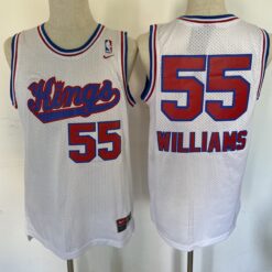 Sacramento Kings Jason Williams White Throwback Jersey