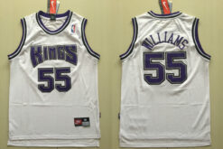 Sacramento Kings Jason Williams White Vintage Jersey