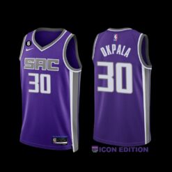 Sacramento Kings KZ Okpala 2022-23 Icon Edition Jersey Purple