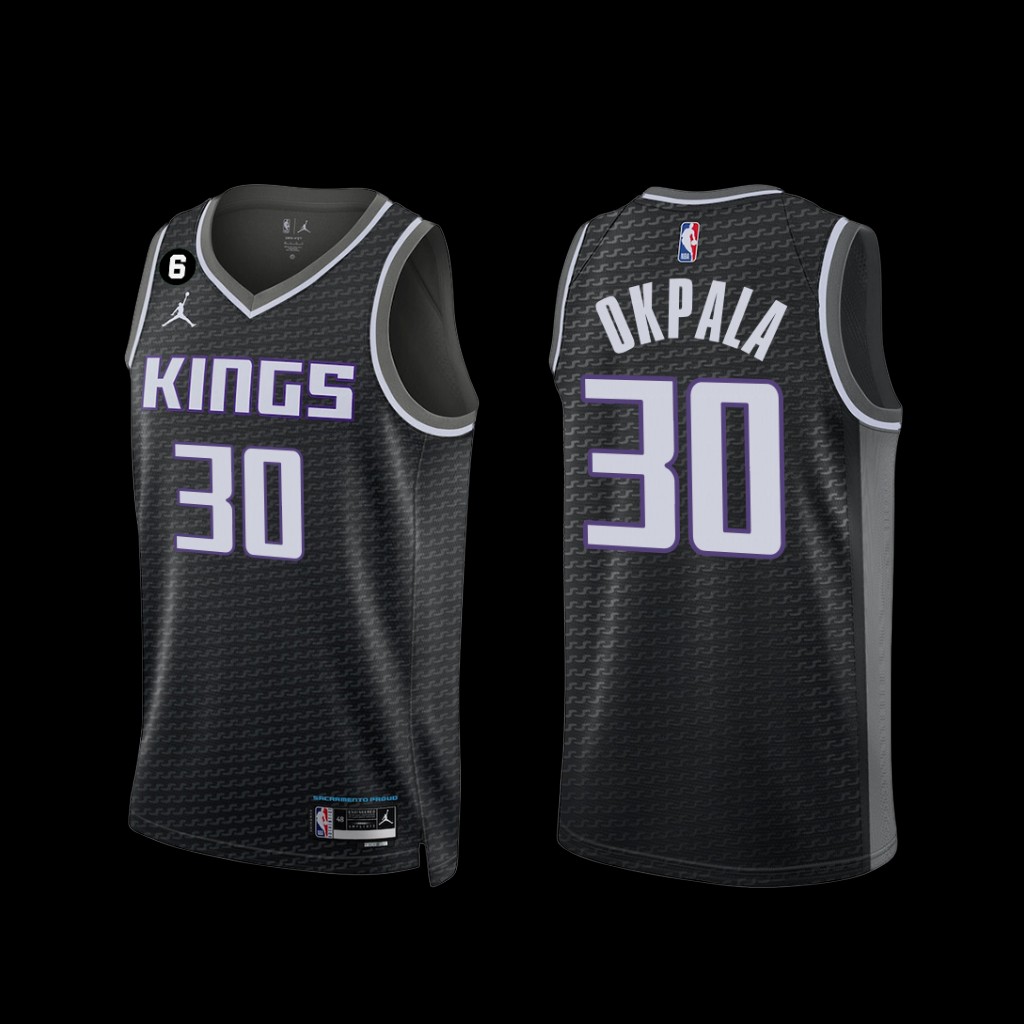 Sacramento Kings KZ Okpala 2022-23 Statement Edition Jersey Black Sacramento Kings KZ Okpala 2022-23 Statement Edition Jersey Black
