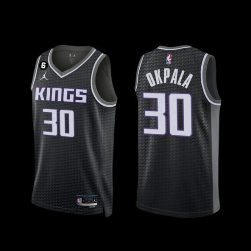 Sacramento Kings KZ Okpala 2022-23 Statement Edition Jersey Black