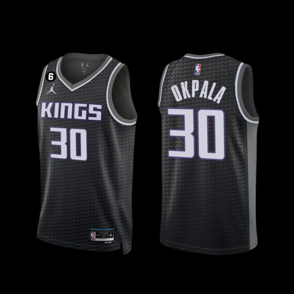 Sacramento Kings KZ Okpala 2022-23 Statement Edition Jersey Black Sacramento Kings KZ Okpala 2022-23 Statement Edition Jersey Black