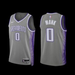 Sacramento Kings Malik Monk 2022-23 City Edition Jersey Grey