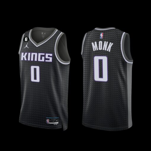 Sacramento Kings Malik Monk 2022-23 Statement Edition Jersey Black