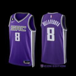Sacramento Kings Matthew Dellavedova 2022-23 Icon Edition Jersey Purple