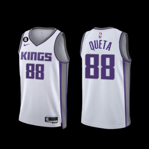 Sacramento Kings Neemias Queta 2022-23 Association Edition Jersey White