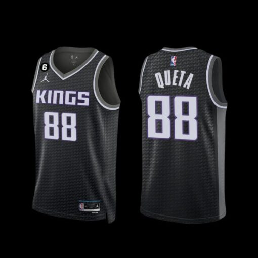 Sacramento Kings Neemias Queta 2022-23 Statement Edition Jersey Black