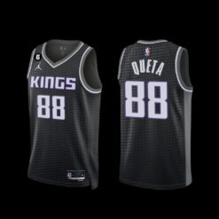 Sacramento Kings Neemias Queta 2022-23 Statement Edition Jersey Black